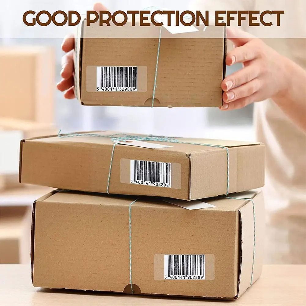 

Pvc Waterproof Barcode Sealing Sticker Sticker Transparent Book Library Mark Stationery Office Sticker J0f1