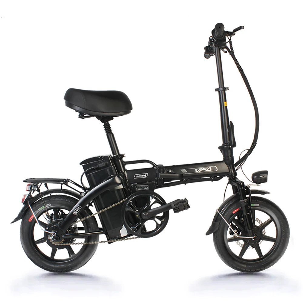 

New Model Lightweight 14 Inch Foldable Electric Bike With Lithium Battery 350W 48V 8A For Adults To Pick Up And Drop Off Kids