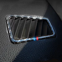 carbon fiber leftright hand driving car air conditioning outlet frame sticker for bmw 3 series e90 e92 e93 2005 12 accessories