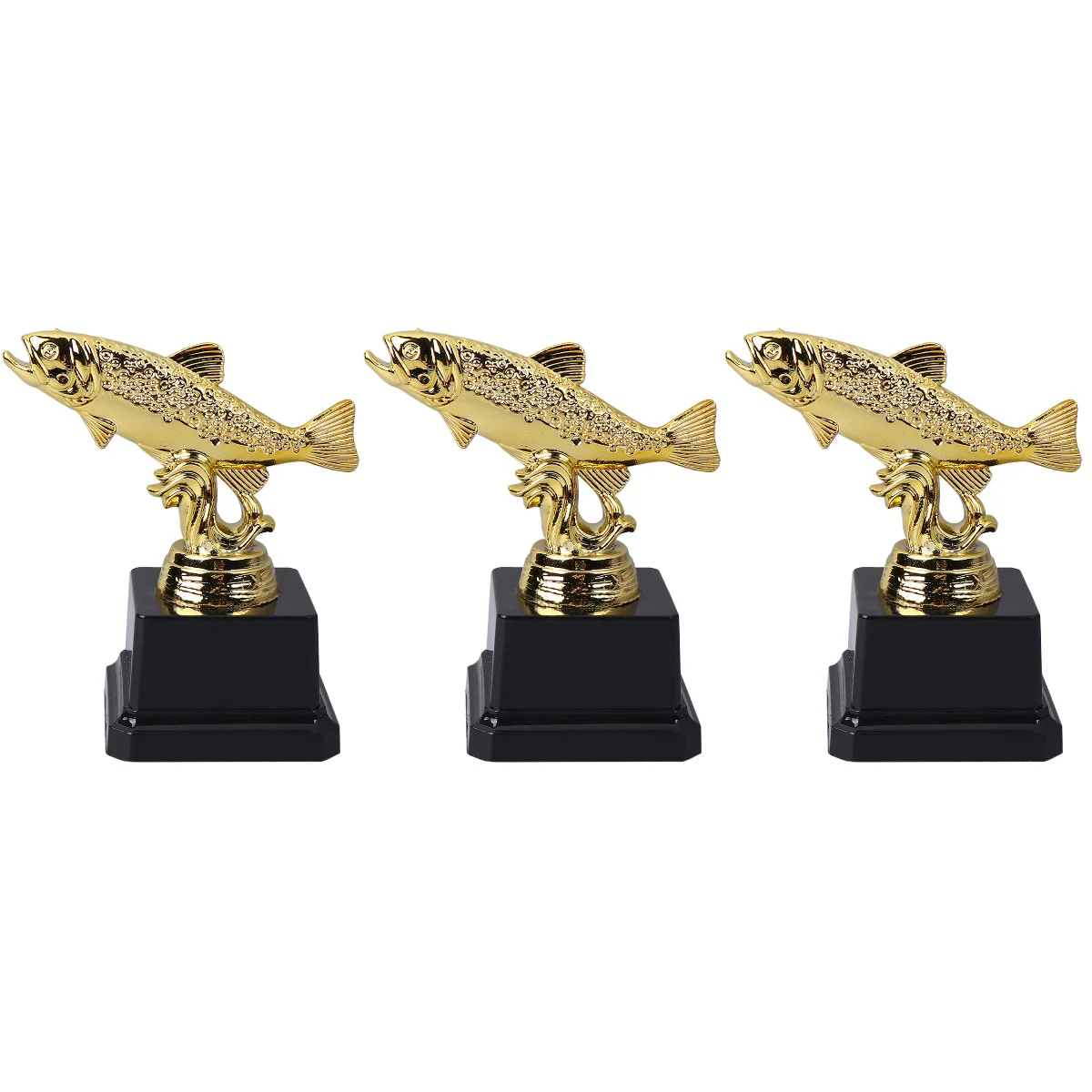

Trophy Fish Kids Award Fishing Trophies Gold Statue Cupfor Figurines Collection Medals Decoration Favors Party Ornament Desktop