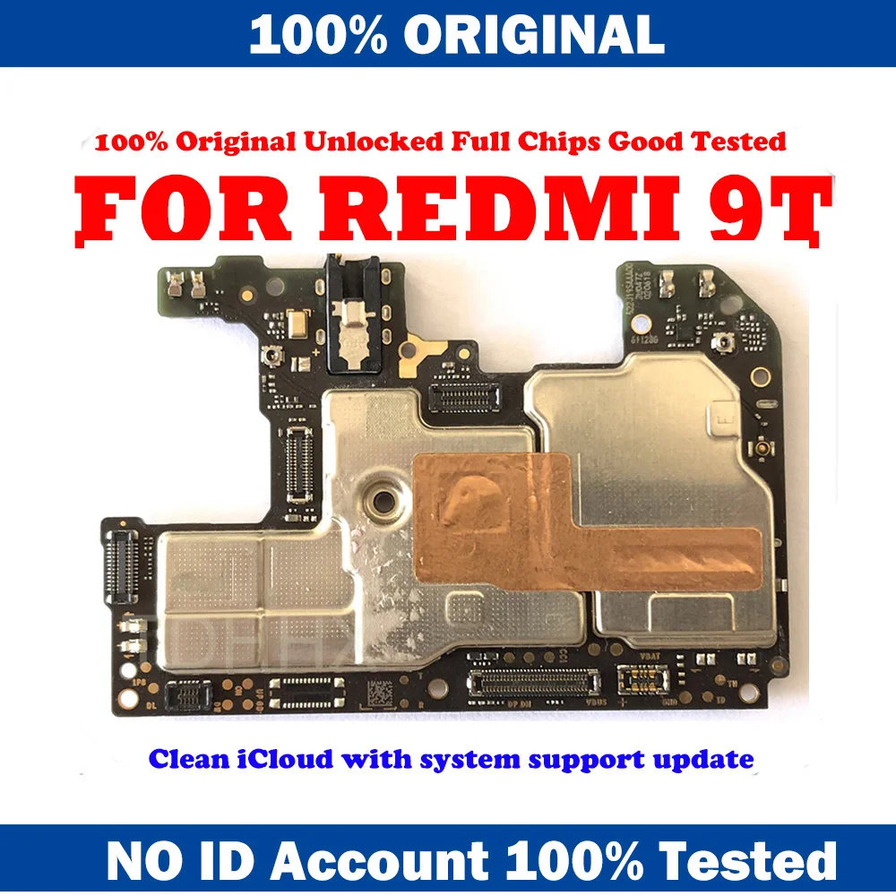 Материнская плата для Xiaomi Hongmi Redmi 9T 4 Гб + 64 6 ГБ 128 Замена материнской платы с