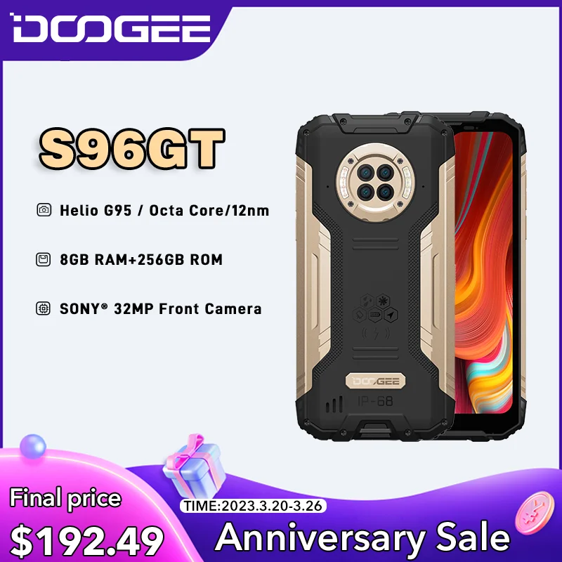 Enlarge New DOOGEE S96GT Rugged Phone 6.22