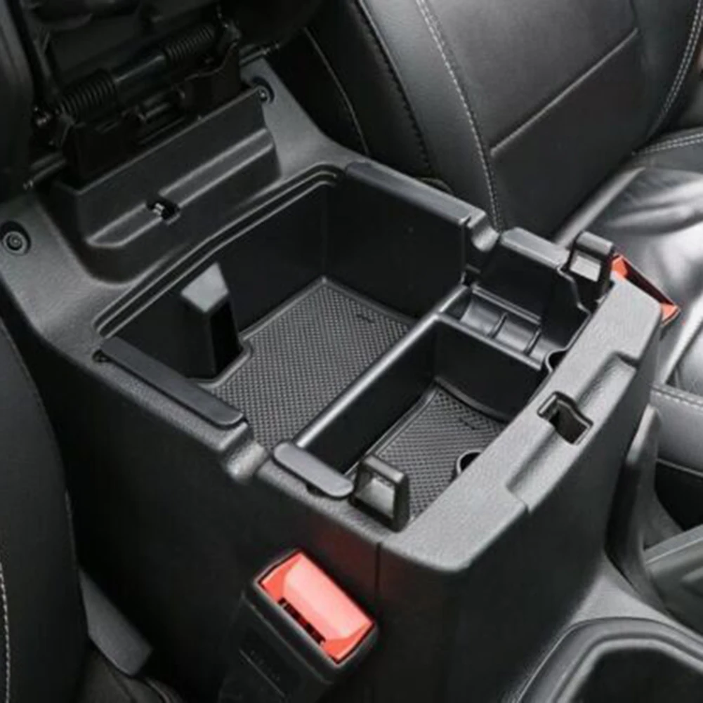 

Center Console Tray Storage Box Car Interior Accessories 1pc ABS Plastic Armrest Black Center Console Brand New