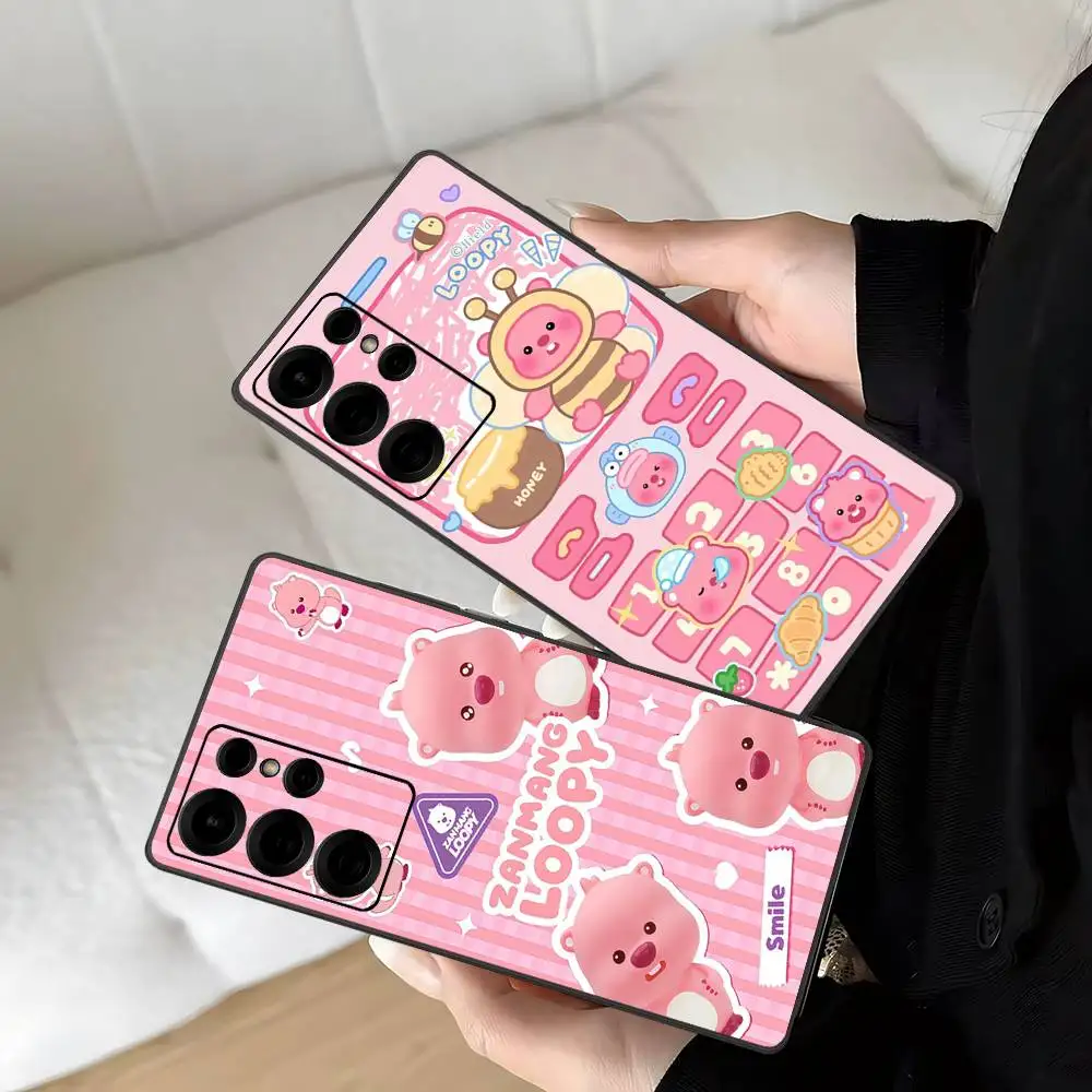 Фото Чехол для телефона Korea Zanmang L-Loopy для Samsung S 24 fe 25 Ultra plus 20 lite 21 30 22 23 24 22 Ultra 5G Fundas №2