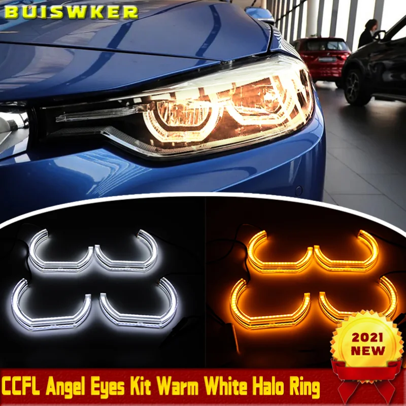 Switchback двойные янтарные белые Кристальные светодиодсветодиодный кольца с