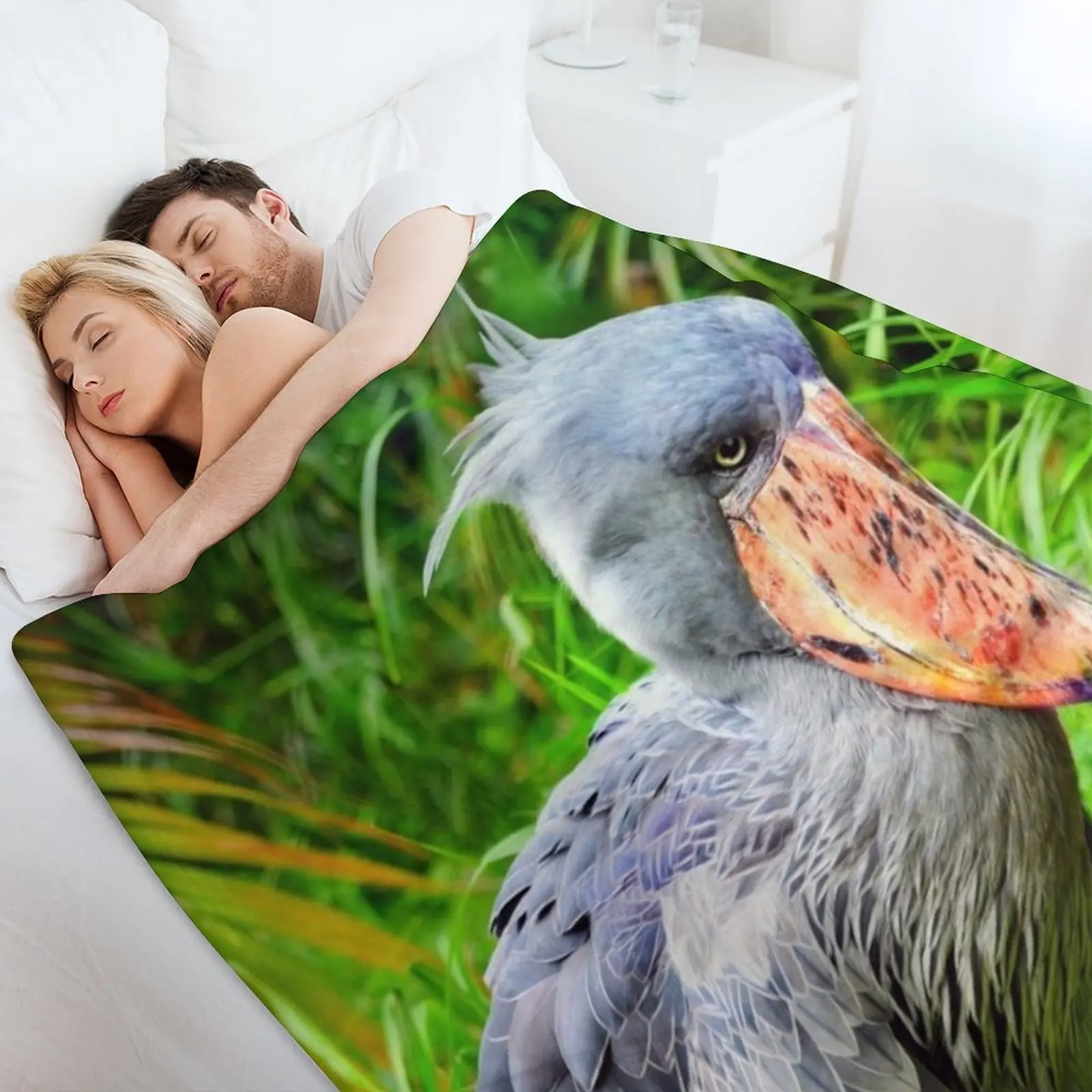 Одеяло Shoebill Balaeniceps Rex покрывала на кровать одеяла Хэллоуин Nap Polar