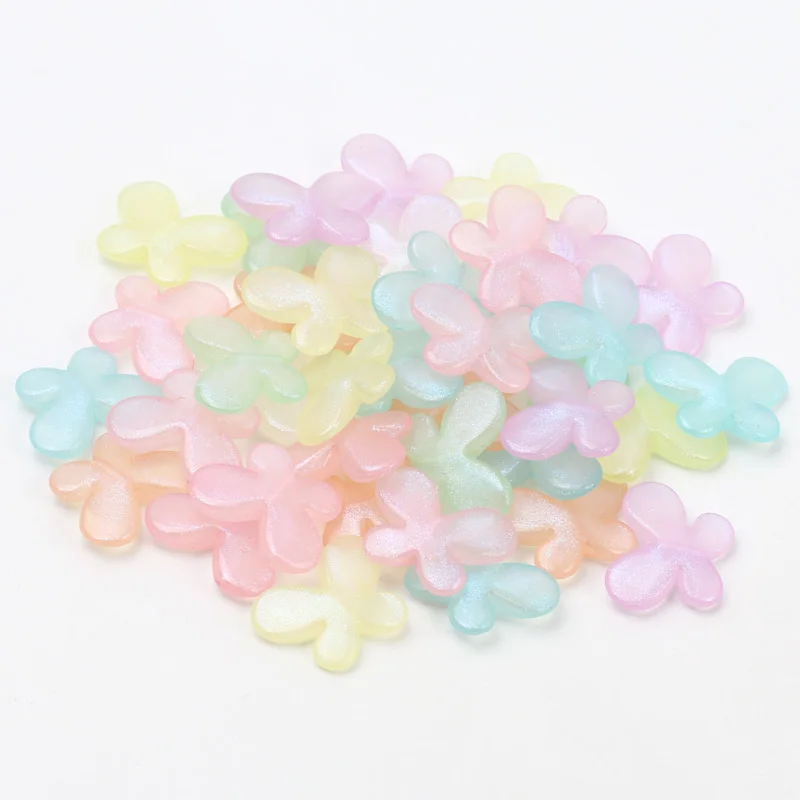 

30 шт., акриловые бусины-бабочки для рукоделия