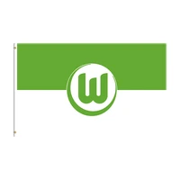 90x150cm vfl wolfsburg flag polyester printed football team for decoration