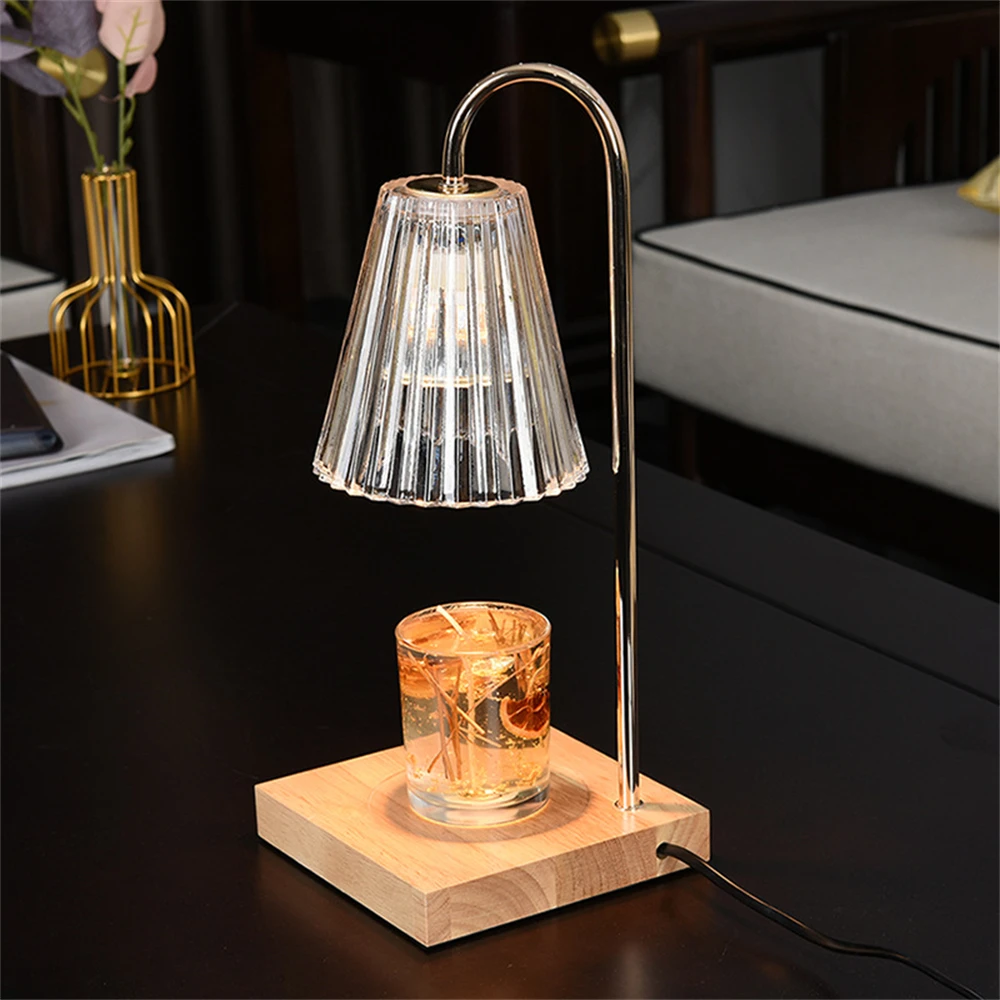 

Essential Oil Candle Lamp High Quality Square Wood Base A Candle Heater That Combines Practicality And Decoration Candle Light