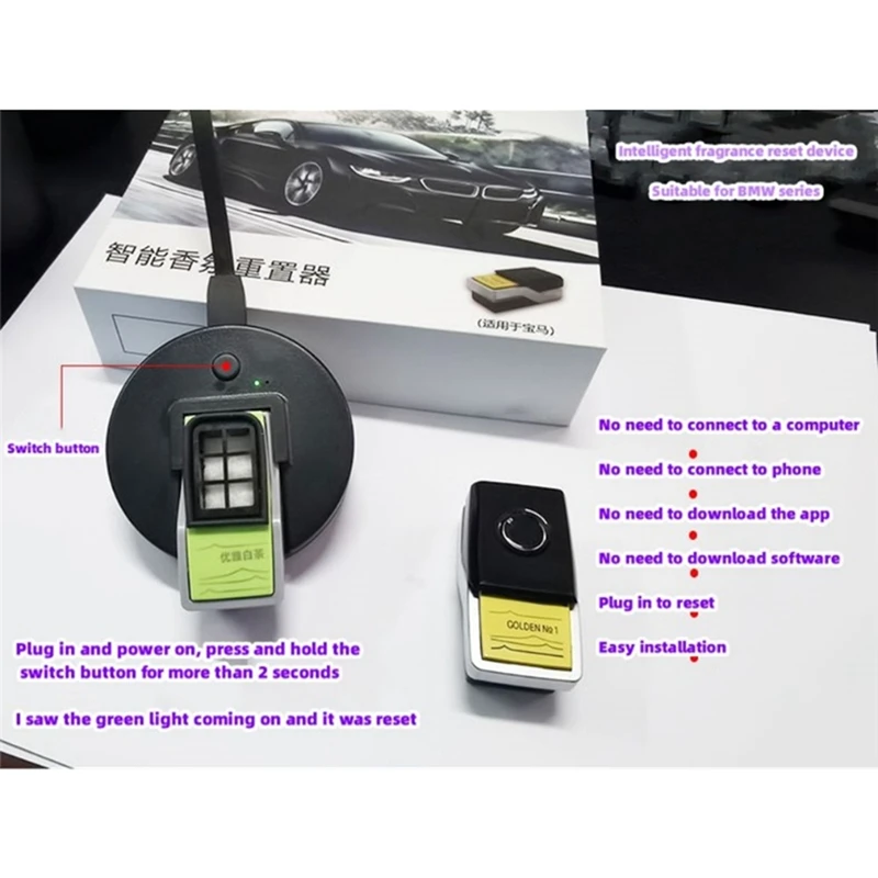 Сброс окружающего воздуха автомобильный освежитель активатор Cartirdge для BMW 5 6 7