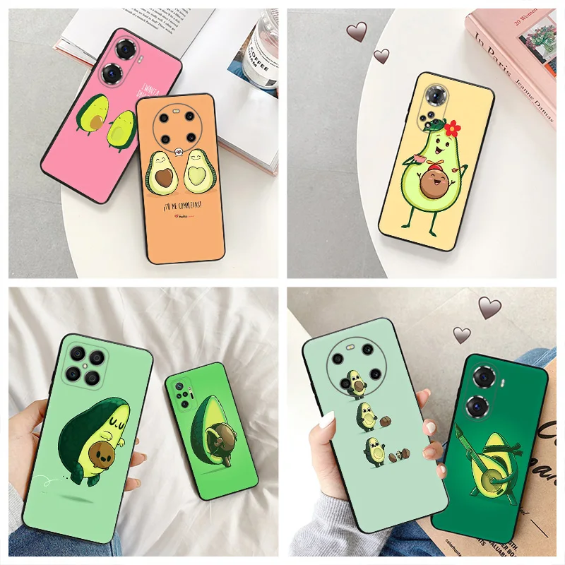 Силиконовый черный чехол для телефона Honor x8b Magic5 x9 x7 b x6 x8 a 90 70 8x x8a x7b с рисунком