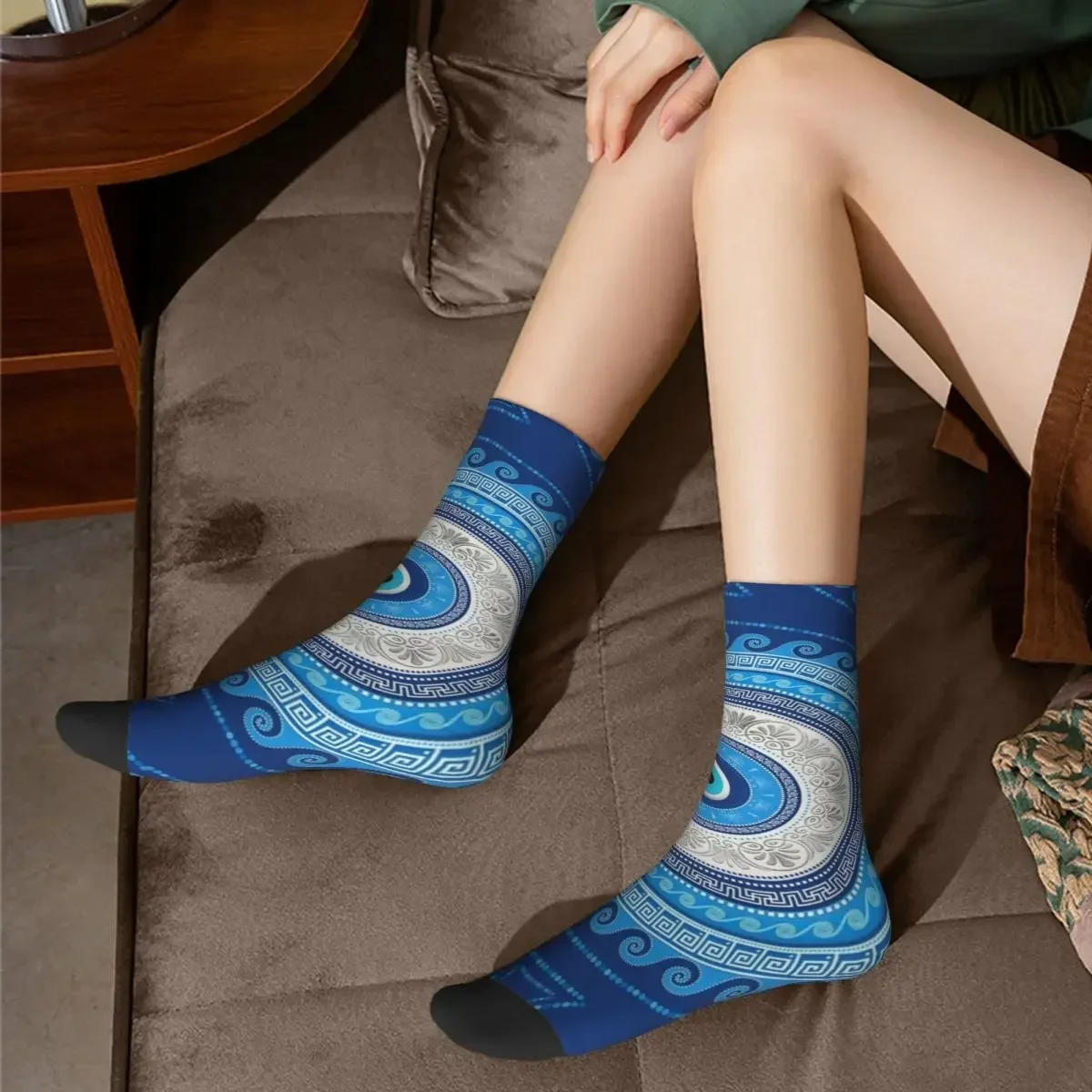 Греческие носки матаки высококачественные чулки в стиле Харадзюку всесезонные