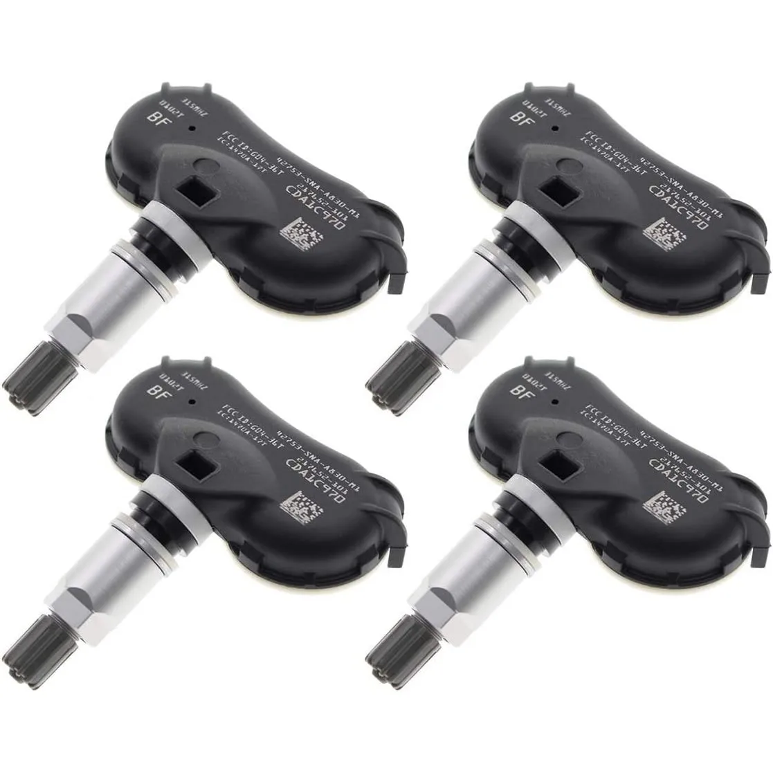 Датчик давления в шинах TPMS 42753-SNA-A830-M1 42753-SNA-A83 42753-TR3-A81 для Honda Odyssey Civic Hybrid 315 МГц, 4 шт.