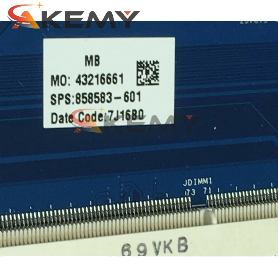 Материнская плата для ноутбука HP 15-AY 854947-601 с SR244 I3-5005 BDL50 системная 100% полностью