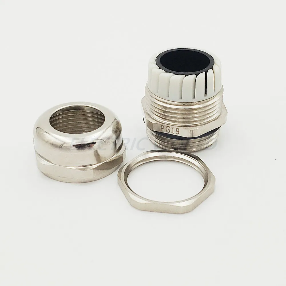 1 шт. PG25 никель латунь металл IP68 фоторазъем проволочные железы для кабеля 15-22 мм
