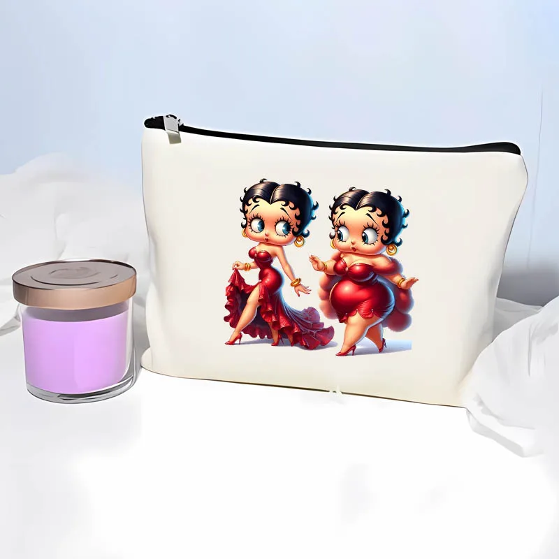 Kawaii Disney Betties женская косметичка многофункциональная парусиновая на молнии