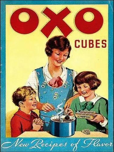 Фото 1 г, семейная винтажная реклама Oxo Cubes, ретро металлическая настенная табличка, художественный знак №1
