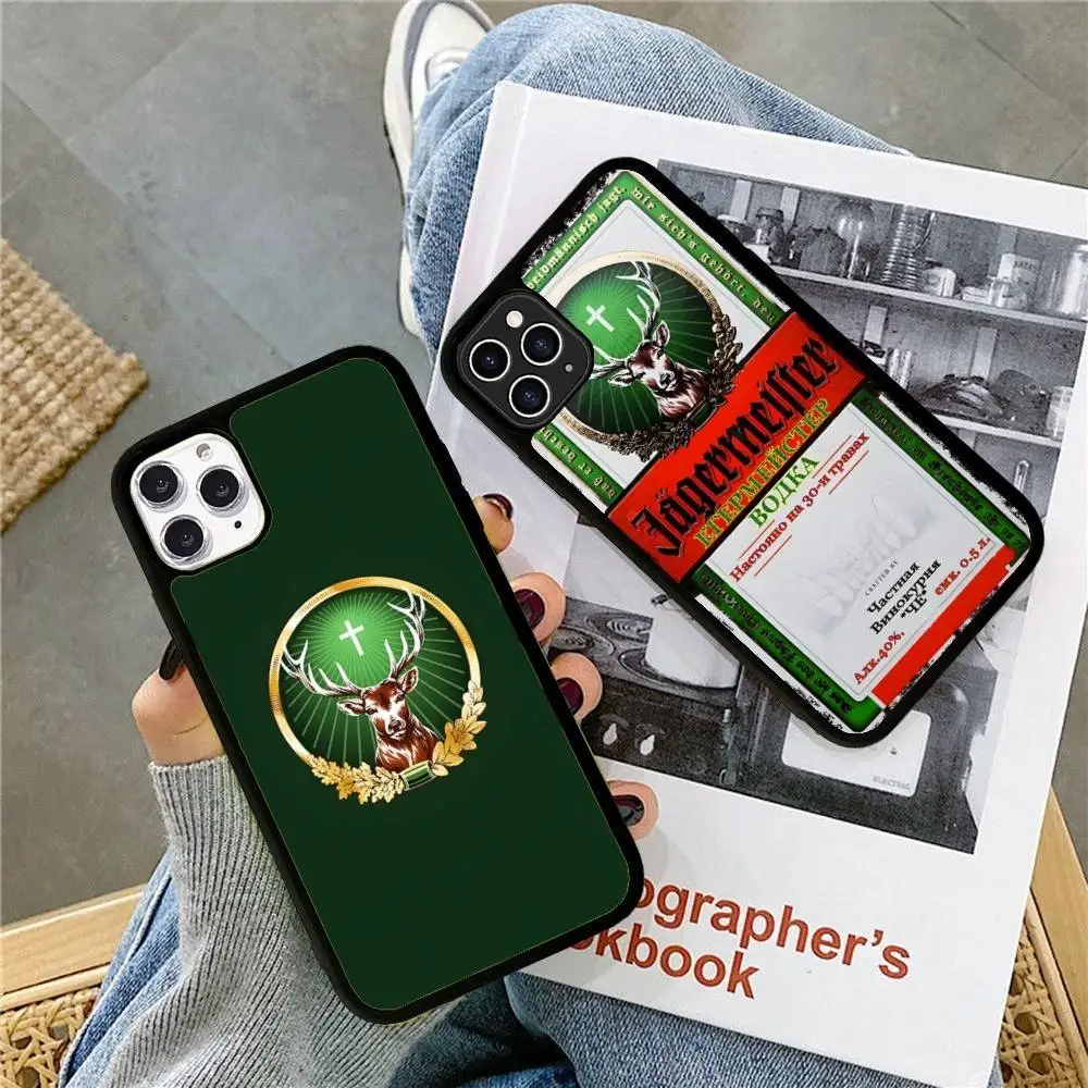 Фото Популярный чехол для телефона J-Jagermeisters для iphone 11, 12, 13, 14, 15, 16, 17 Pro Max Plus, жесткий ПК + ТПУ, задняя крышка №3