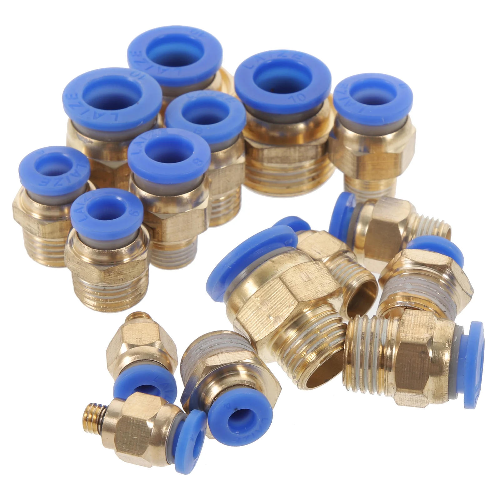 

Pneumatic Quick Push-in Fittings Threaded Straight Crimp Pipe Plastic High Pressure Washer Accessories Barb Copper Hose Coupler