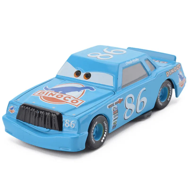 Pixar Cars 2 Dinoco Blue Chick Hicks Number 86 Metal Diecast 1:55 Model Car Toys