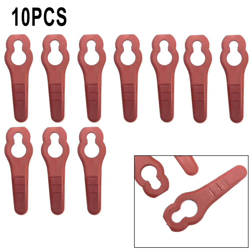 

10pcs Plastic Blades For Challenge Sovereign Mower MEH1129B MEB929 MEH929B MEH29 Lawn Mower Brush Cutter Strimmer Garden Tool
