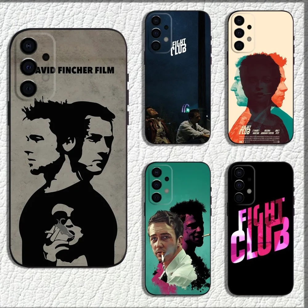 Чехол для телефона F-Fights-Clubs Samsung Galaxy A13 A21s A22 A31 A32 A52 A53 A71 A80 A91 Soft Black Shell
