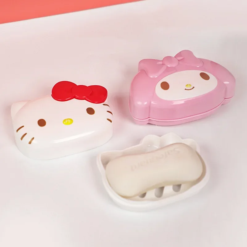 Sanrio Коробка для мыла с милым Hello Kitty Моя Мелодия красивая модная домашняя раковина