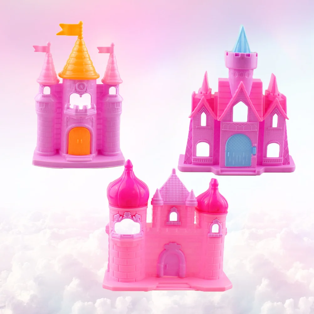 

Cake Castle Topper Adornment Ornament Pick Cupcake Birthday Decorative Insert Decoration Dessert Adorable Room Forprincess