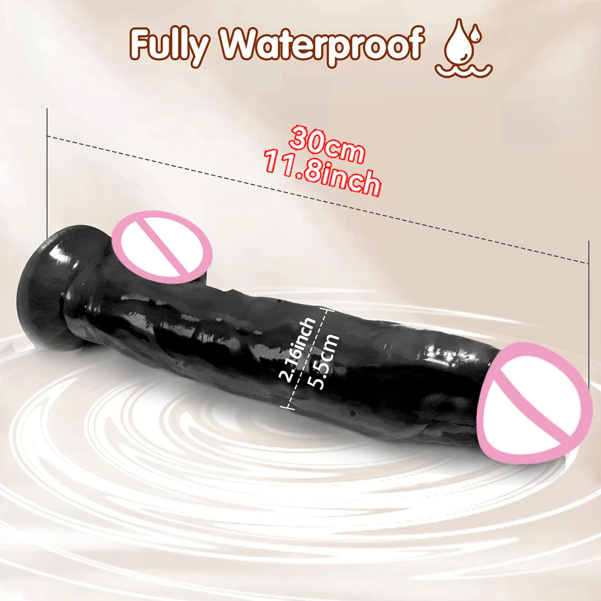 Реалистичный толстый фаллоимитатор для женской мастурбации силиконовый