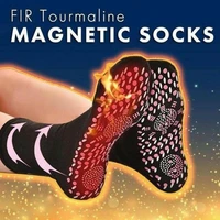 tourmaline magnetic socks self heating therapy magnetic therapy pain relief socks woman men fir tourmaline magnetic socks tslm1