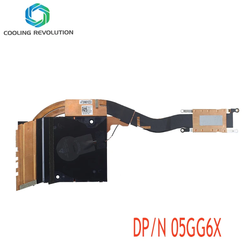 Вентилятор Loptap с радиатором EG50040S1-CM20-S9A DC5V 4PIN для DELL Latitude 7520 DP/N 05GG6X AT30W001ZC0