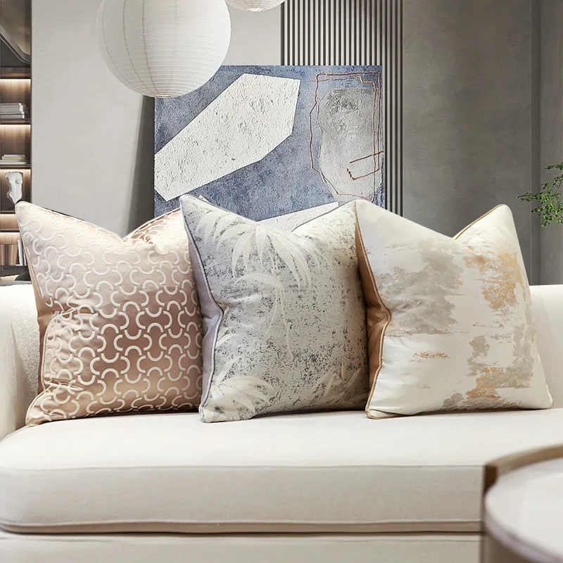 

Современная Минималистичная легкая Роскошная Подушка, модель гостиничной виллы, роскошная подушка для комнаты без сердечника