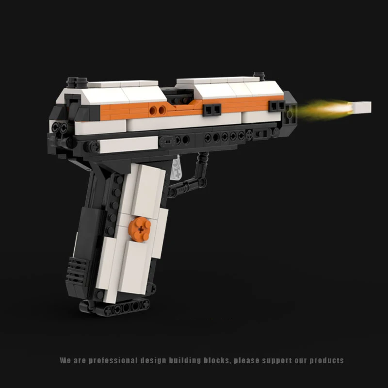 MOC M1911 кирпичи 45 пистолет Оригинальное поле боя классические военные