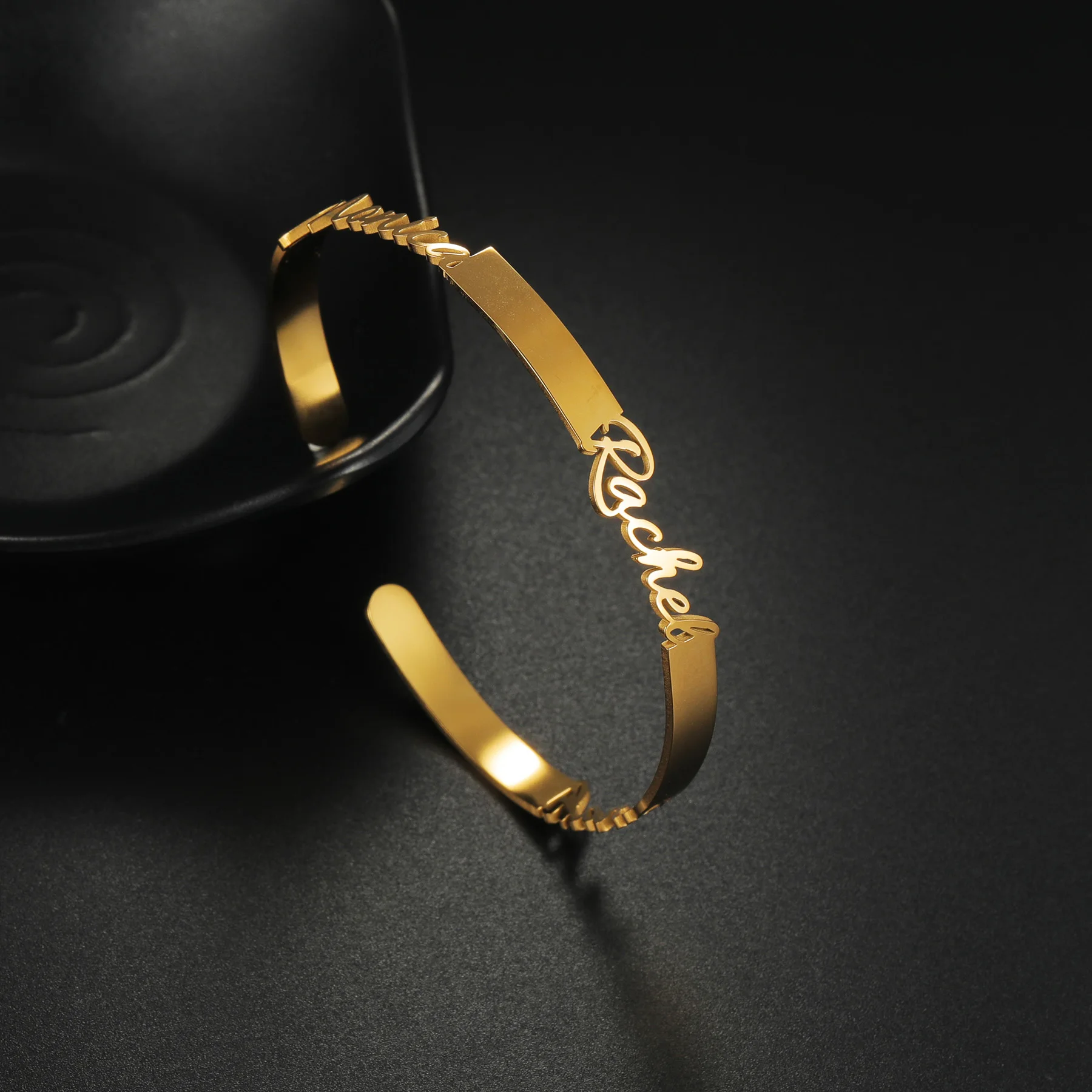 Персонализированный именной браслет Atoztide для женщин и мужчин браслеты-манжеты