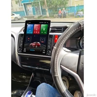 9 7 octa core tesla style vertical screen android 10 car gps stereo player for honda city 2014 2016