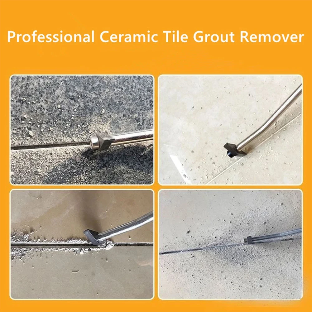 

Diamond Seam Cleaner Tile Cleaner Durable Tungsten Steel Tile Ceramic Grout Remover Cleaning Hand Tools Hex Wrench Slotter