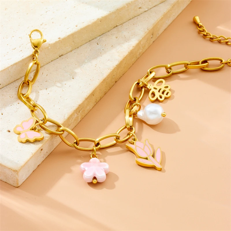 XIYANIKE браслет-цепочка из нержавеющей стали 316L для женщин модный романтический