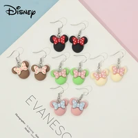 disney mickey mouse cute earrings korean fashion earrings for women cartoon crochet earrings jewelry accessories christmas gifts
