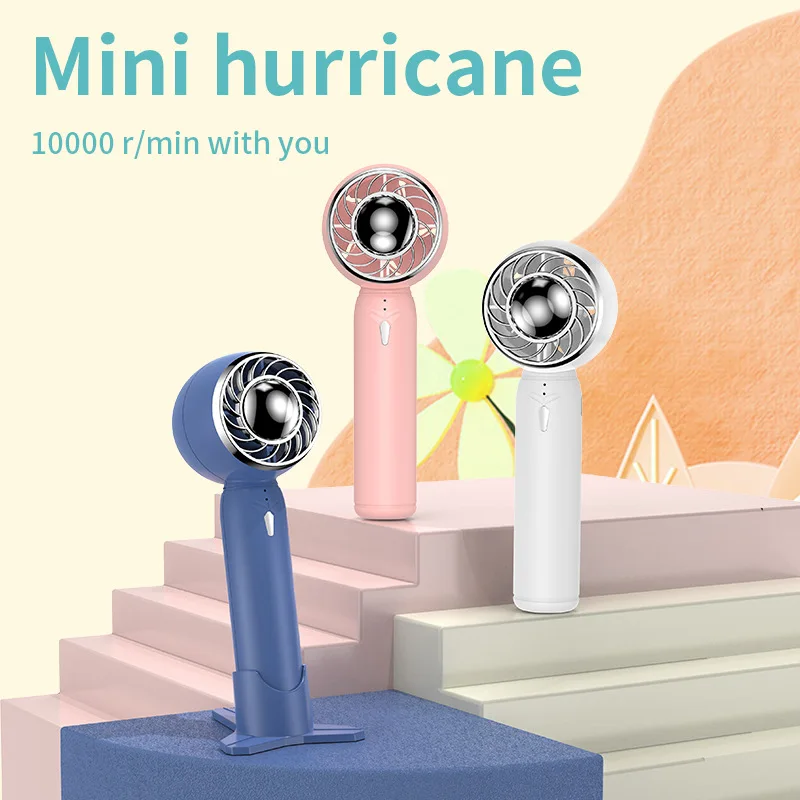 

USB Mini Handheld Fan Convenient And Ultra-quiet Fan High Quality Portable Student Office Cute Cooling Fans 3rd Gear Wind 2000mA