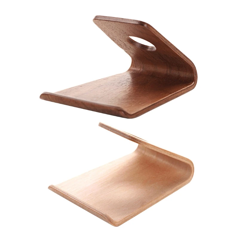 

White Walnut Multifunctional Bamboo Tablet Stand for I-phone