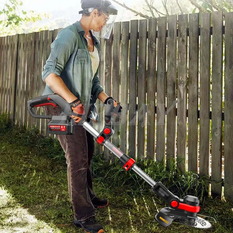 Электрическая газонокосилка 6/8 дюймов бесщеточный двигатель аккумуляторный