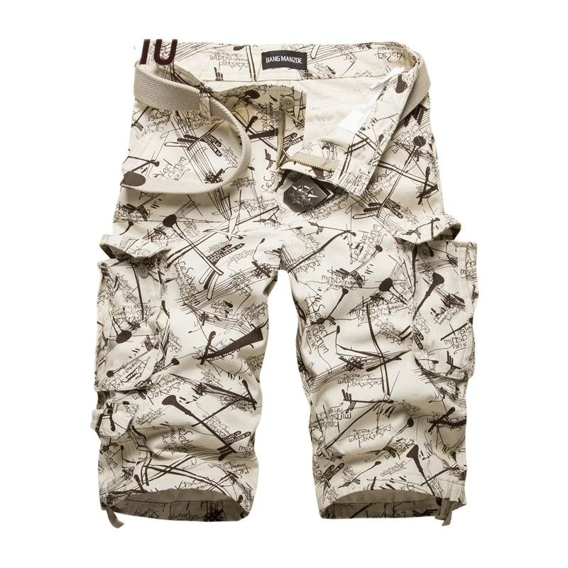 

Cotton Mens Cargo Shorts 2022 Summer Fashion Camouflage Male Shorts Multi-Pocket Casual Camo Outdoors Tolling Homme Short Pants