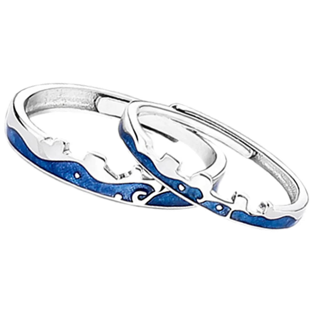 

Пляжное кольцо, подходящее кольцо, парные кольца обещания, парные кольца, парные ювелирные изделия