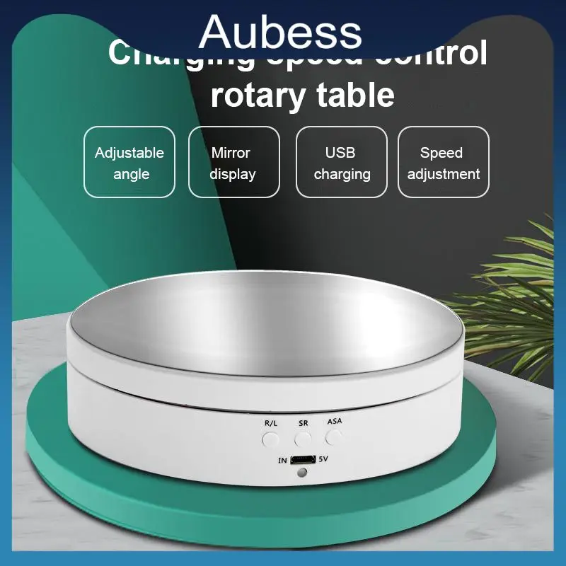 

3 Speeds Electric Rotating Display Stand 360 Degree Turntable Jewelry Holder For Photography Video Shooting Prop