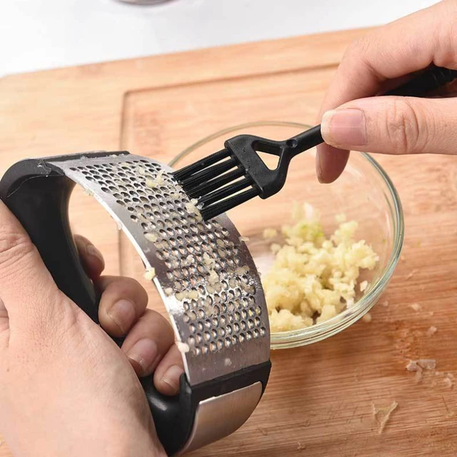 Stainless Steel Garlic Press Crusher Manual Garlic Mincer Chopping Garlic Tool Fruit Vegetable Tools Kitchen Accessories Gadget 5