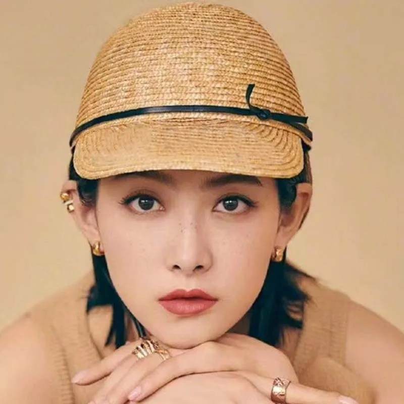 

Straw hat Female sun visor peaked cap Sun hat Europe and America Female hat