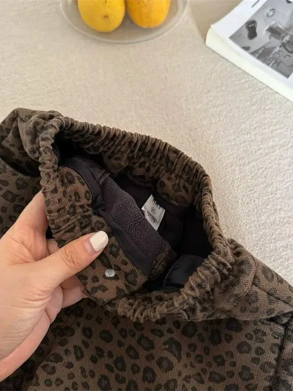 Прямые спортивные штаны на флисовой подкладке для мальчиков и девочек осень-зима