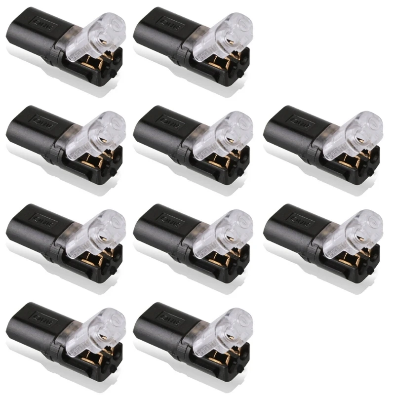 

M6CF 10Pcs Solderless Wire Cable Plug Connector Быстроразъемный электрический разъем