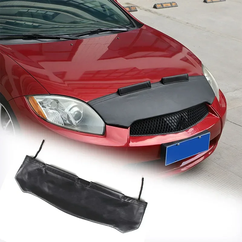 Фото Для Mitsubishi Ecolis 2006-2011 автомобильный капот песочный и каменный дефлектор защитный чехол черные кожаные внешние аксессуары №1