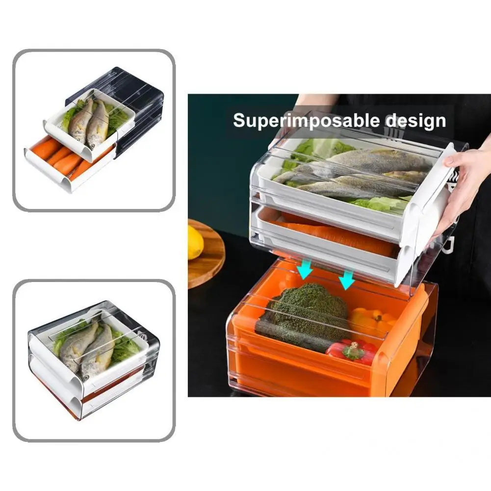 

Moisture-proof Lightweight Stackable Vegetable Food Storage Can for Office